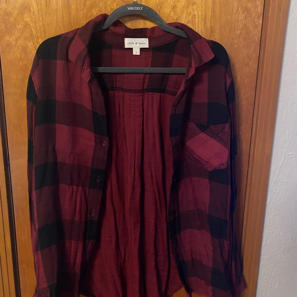 Cloth and stone red flannel
